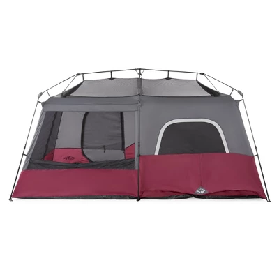 CORE Instant Cabin 14 X 9-Foot 9-Person Family Cabin Tent W/Rain Fly, Carry Bag & Easy 60-Second Assembly For Camping, Hiking, Outdoor, Red (4 Pack) 4 CORE Instant Cabin 14 X 9-Foot 9-Person Family Cabin Tent W/Rain Fly, Carry Bag & Easy 60-Second Assembly For Camping, Hiking, Outdoor, Red (4 Pack) - Image 2