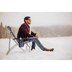 Picnic Time Camp Chair With Carrying Case XL - Navy Blue -OUTSUNNY Shop GUEST 041b5247 3ae8 4fd1 8498 3f9bf0a7930b