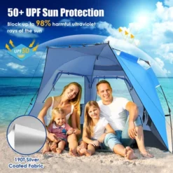Costway 3-4 Person Easy Pop Up Beach Tent UPF 50Plus Portable Sun Shelter Orange/Blue 18 Costway 3-4 Person Easy Pop Up Beach Tent UPF 50Plus Portable Sun Shelter Orange/Blue -OUTSUNNY Shop GUEST 05efcb05 fd42 439d bd34 1f6c3f55d7f7