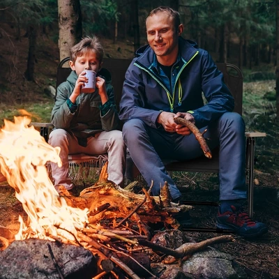 Outsunny Portable Folding Double Camping Chair Cup Holder, Loveseat For 2 Person, Outdoor Chair With Wood Armrest Beach Travel 3 Outsunny Portable Folding Double Camping Chair Cup Holder, Loveseat For 2 Person, Outdoor Chair With Wood Armrest Beach Travel