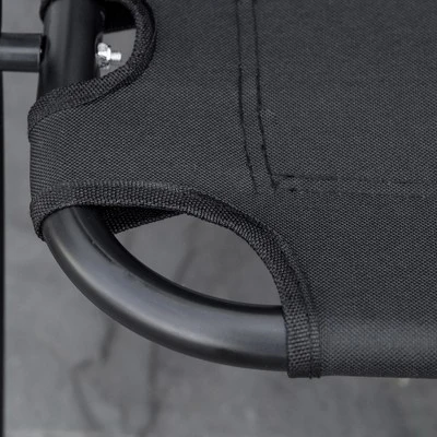 Outsunny Portable Folding Double Camping Chair Cup Holder, Loveseat For 2 Person, Outdoor Chair With Wood Armrest Beach Travel 6 Outsunny Portable Folding Double Camping Chair Cup Holder, Loveseat For 2 Person, Outdoor Chair With Wood Armrest Beach Travel - Image 4