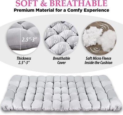 Zone Tech Folding Outdoor Camping Travel Cot And Cot Pad - Lightweight Portable Heavy Duty Adult & Kids Travel Cot W/Large Pocket And Cushion 3 Zone Tech Folding Outdoor Camping Travel Cot And Cot Pad - Lightweight Portable Heavy Duty Adult & Kids Travel Cot W/Large Pocket And Cushion