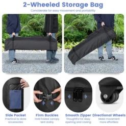 Costway 10x20ft Pop-Up Canopy Party Tent Sidewalls Portable Garage Car Shelter Wheeled 14 Costway 10x20ft Pop-Up Canopy Party Tent Sidewalls Portable Garage Car Shelter Wheeled -OUTSUNNY Shop GUEST 0e831f0b 7d84 466e 800b c85067cac9c0