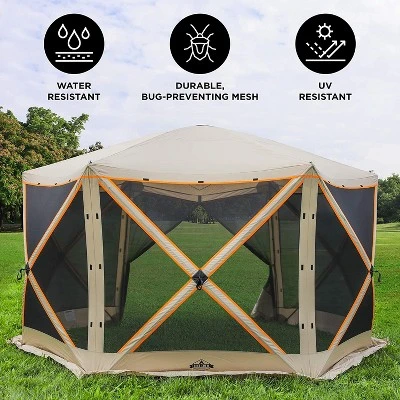 Hike Crew Outdoor Screened Instant Pop Up Gazebo Tent For Camping 3 Hike Crew Outdoor Screened Instant Pop Up Gazebo Tent For Camping