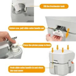 Costway Outdoor Wash Sink And Potable Toilet Set 4.5 Gallon Sink & 5.3 Gallon Toilet -OUTSUNNY Shop GUEST 0fbc89a1 4f4b 46b3 b8b6 3c74d8d2a09f