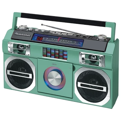 Studebaker SB2145 80's Retro Street Portable Bluetooth Boombox With FM Radio, CD Player, LED EQ And 10 Watts RMS Power 9 Studebaker SB2145 80's Retro Street Portable Bluetooth Boombox With FM Radio, CD Player, LED EQ And 10 Watts RMS Power - Image 7