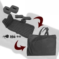 Zone Tech Car Inflatable "Air Mattress" Bed With Back Seat With 2 Air Pillows – Pump Kit - Vacation Camping Blow Up Pad -OUTSUNNY Shop GUEST 1578bdd2 c5fe 4545 be9f 7880db7c90bf