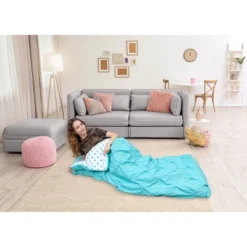 Twin XL Nicki Sleeping Bag Aqua - Chic Home Design