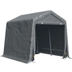 Outsunny Garden Storage Tent, Heavy Duty Bike Shed, Patio Storage Shelter W/ Metal Frame And Double Zipper Doors, Dark Grey -OUTSUNNY Shop GUEST 1acc9a10 626c 4616 a6c9 3ba14d0221f5