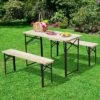 Outsunny 6' Portable Picnic Table And Bench Set, Outdoor Wooden Folding Camping Dining Table Set For Patio Garden Outdoor Activities -OUTSUNNY Shop GUEST 1af47b0b b4ab 4a41 bb4e d76dbed359ec