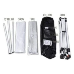 OneTouch 1010COM 10 Foot X 10 Foot Instant Event Canopy Tent With Durable Rail Bars, Center Lock Technology, And A Shaded Sidewall Panel, White 8 OneTouch 1010COM 10 Foot X 10 Foot Instant Event Canopy Tent With Durable Rail Bars, Center Lock Technology, And A Shaded Sidewall Panel, White -OUTSUNNY Shop GUEST 1b2fc92a 44a5 47aa b7ec 6cdf60f36105