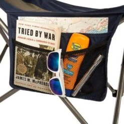 Kamp-Rite Outdoor Folding Tailgate Or Camping Lounge Chair With 2 Cupholders, Side Pocket, And Detachable Footrest, Blue And Tan (2 Pack) -OUTSUNNY Shop GUEST 1c4fd02b 0651 4fd6 bda8 0df1611f4174