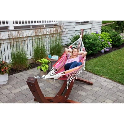 Hammock In A Bag Striped - Pink - Sol Living 4 Hammock In A Bag Striped - Pink - Sol Living - Image 2