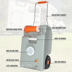 Hike Crew RV Water Tank, Portable RV Waste Holding Tank W/Metal Handle -OUTSUNNY Shop GUEST 1dded275 c294 4489 8c70 a79d121bca9e