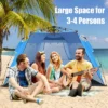 Costway 3-4 Person Easy Pop Up Beach Tent UPF 50Plus Portable Sun Shelter Orange/Blue -OUTSUNNY Shop GUEST 1ec234cf efbf 448d 83c9 eae8116b2ff3