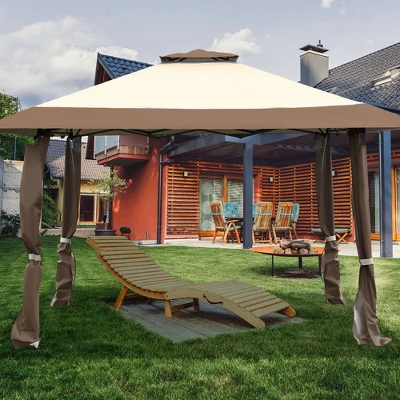 Costway 13'x13' Gazebo Canopy Shelter Awning Tent Patio Garden Outdoor Companion 4 Costway 13'x13' Gazebo Canopy Shelter Awning Tent Patio Garden Outdoor Companion - Image 2