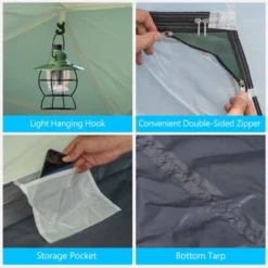 Costway 4-6 Person Camping Tent Waterproof Family Large Double-Layer Tents W/Front Porch -OUTSUNNY Shop GUEST 2093b227 3083 44af 8975 9df9b1bab034