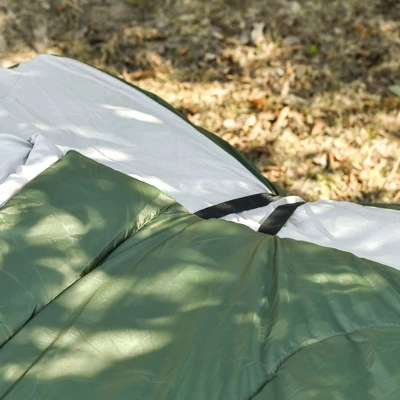 Outsunny 2-Person Folding Camping Cot Portable Outdoor Bed Set With Sleeping Bag, Inflatable Air Mattress, Comfort Pillows And Carry Bag For Outdoor 6 Outsunny 2-Person Folding Camping Cot Portable Outdoor Bed Set With Sleeping Bag, Inflatable Air Mattress, Comfort Pillows And Carry Bag For Outdoor - Image 4