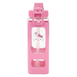 SANRIO Hello Kitty Character Face 24 Oz Pink Square Plastic Water Bottle -OUTSUNNY Shop GUEST 226d524c 2ac2 4534 a4af 029aad6e737f