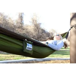 Equip 1Person Travel Hammock - Army Green/Sand Brown