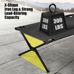 Costway Folding Camping Cot & Bed Heavy-Duty For Adults Kids W/ Carrying Bag 300LBS Grey 16 Costway Folding Camping Cot & Bed Heavy-Duty For Adults Kids W/ Carrying Bag 300LBS Grey -OUTSUNNY Shop GUEST 239604b9 b76e 45f6 942b 070696b1b0ec