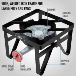 Hike Crew Single-Burner Camping Stove, Portable Propane Stovetop -OUTSUNNY Shop GUEST 23da5a6b 3a03 436d a4c4 7f80ae940d8f