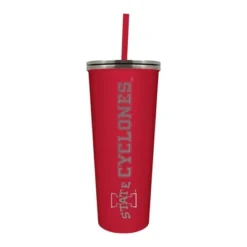 NCAA Iowa State Cyclones 24oz Skinny Tumbler With Straw