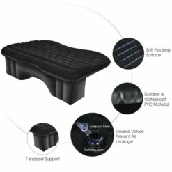 Costway Inflatable Car Air Backseat Mattress Flocking Travel SUV Camping Pad Pill & Pump -OUTSUNNY Shop GUEST 246a2250 613c 4859 b95a b0a0ef612493