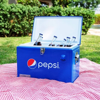 Permasteel Pepsi 21qt Ice Chest Portable Cooler Blue 3 Permasteel Pepsi 21qt Ice Chest Portable Cooler Blue