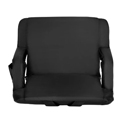 Flash Furniture Extra Wide Lightweight Reclining Stadium Chair With Armrests, Padded Back & Seat With Dual Storage Pockets And Backpack Straps 6 Flash Furniture Extra Wide Lightweight Reclining Stadium Chair With Armrests, Padded Back & Seat With Dual Storage Pockets And Backpack Straps - Image 4