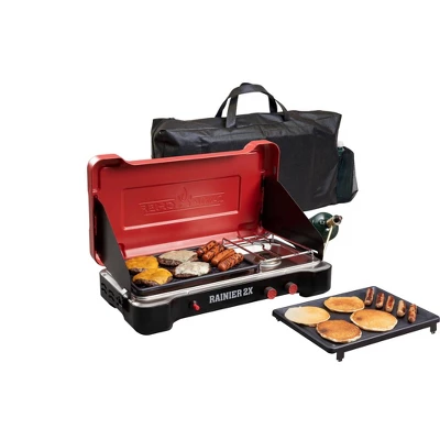 Camp Chef Mountain Series Rainier 2x Two-Burner Camp Stove With Griddle & Carry Bag 7 Camp Chef Mountain Series Rainier 2x Two-Burner Camp Stove With Griddle & Carry Bag - Image 5