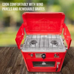 Hike Crew Portable Camping Oven With Dual Burner Propane Stove -OUTSUNNY Shop GUEST 28f30d68 835b 4b7a 847e 7b487e1a1d46