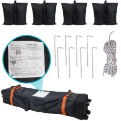 Sunnydaze Decor Sunnydaze Premium Pop-Up Canopy With Rolling Carry Bag And Sandbags -OUTSUNNY Shop GUEST 2b46b198 57e4 454d bc70 7b1239a7ffad