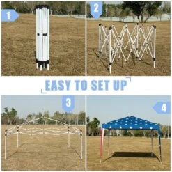 Costway 10'x10' Folding Pop Up Tent Gazebo Canopy Mesh Sidewall -OUTSUNNY Shop GUEST 2ff389d7 e77e 4089 a387 5ada10ad3f68