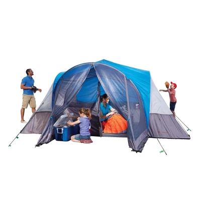 Outbound 8 Person 3 Season Easy Up Camping Dome Tent With Rainfly & Porch 3 Outbound 8 Person 3 Season Easy Up Camping Dome Tent With Rainfly & Porch