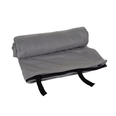 Stansport Rectangular Fleece Sleeping Bag Gray 4 Stansport Rectangular Fleece Sleeping Bag Gray - Image 2