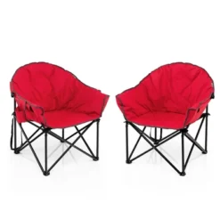 2 PCS Oversized Folding Padded Camping Moon Saucer Chair Bag Outdoor Fishing RedNavy BrownGrey -OUTSUNNY Shop GUEST 33d99066 8fa1 4133 8536 653843610824