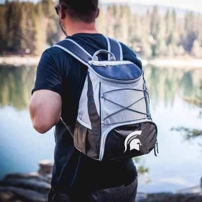 NCAA Michigan State Spartans PTX Backpack Cooler - Black 4 NCAA Michigan State Spartans PTX Backpack Cooler - Black - Image 2