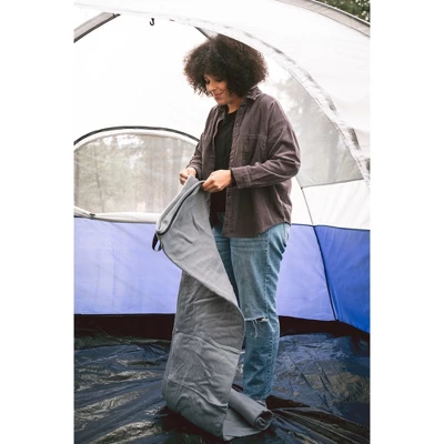 Stansport Rectangular Fleece Sleeping Bag Gray 10 Stansport Rectangular Fleece Sleeping Bag Gray - Image 8