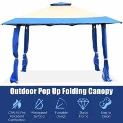 Costway 13'x13' Gazebo Canopy Shelter Awning Tent Patio Garden Outdoor Companion Blue 14 Costway 13'x13' Gazebo Canopy Shelter Awning Tent Patio Garden Outdoor Companion Blue -OUTSUNNY Shop GUEST 357fd8f4 e78a 4396 b9a8 9248fc2c58c7