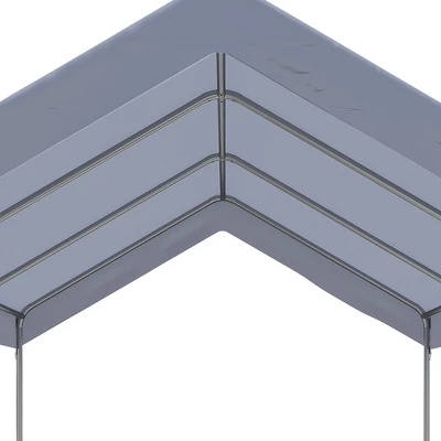 Outsunny 10' X 20' Carport, Portable Garage & Patio Canopy Tent, Adjustable Height, Anti-UV Cover For Car, Truck, Boat, Catering, Wedding 7 Outsunny 10' X 20' Carport, Portable Garage & Patio Canopy Tent, Adjustable Height, Anti-UV Cover For Car, Truck, Boat, Catering, Wedding - Image 5