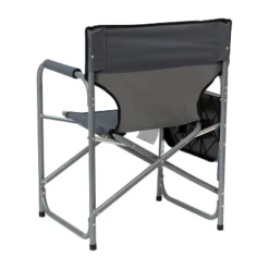 Emma And Oliver Canvas Folding Director's Chair With Accent Trim, Steel Tube Frame-Integrated Folding Side Table With Cupholders -OUTSUNNY Shop GUEST 3663a75d 1231 4067 b3ae ef495d594c7a