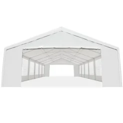 Outsunny 20' X 40' Large Outdoor Carport Canopy Party Tent With Removable Protective Sidewalls & Versatile Uses, White -OUTSUNNY Shop GUEST 3bd9441f ff9e 49fa 9e85 60024044bc55