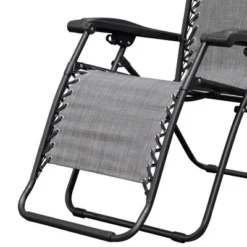 Caravan Canopy Infinity Zero Gravity Steel Frame Patio Deck Chair, Grey (Pair) -OUTSUNNY Shop GUEST 3d8fad22 e260 4874 8ab9 0746dc9b4785