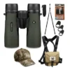 Vortex 12x50 Diamondback Binoculars With GlassPak Harness Case & Birding Bundle