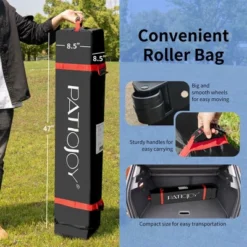 10x10 FT Outdoor Pop Up Tent Canopy Height Adjustable Sun Shelter W/ Roller Bag -OUTSUNNY Shop GUEST 428eae21 ecea 431a 8441 bfd4ac44a0db