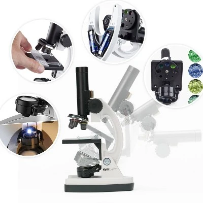 Premium 85pc Kids STEM Microscope Kit With Digital Camera, Kids' Software And More - AmScope 3 Premium 85pc Kids STEM Microscope Kit With Digital Camera, Kids' Software And More - AmScope