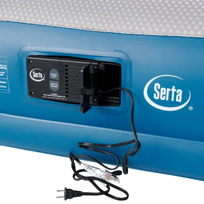 Serta 16" Raised Inflatable Air Mattress With Built In Pump - Queen 6 Serta 16" Raised Inflatable Air Mattress With Built In Pump - Queen - Image 4