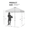 Tangkula 6.6’ X 6.6’ Pop-up Canopy Tent Outdoor Camping Sun Shelter W/ Portable Roller Bag & 4 Weight Bags Blue/ White/ Grey -OUTSUNNY Shop GUEST 46f71914 95a3 4a81 9a90 5d8e96b6ba85