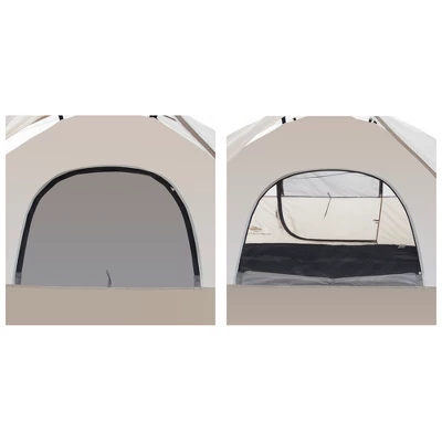 Leisure Sports 4-Person Dome Tent With Carry Bag - Tan 4 Leisure Sports 4-Person Dome Tent With Carry Bag - Tan - Image 2